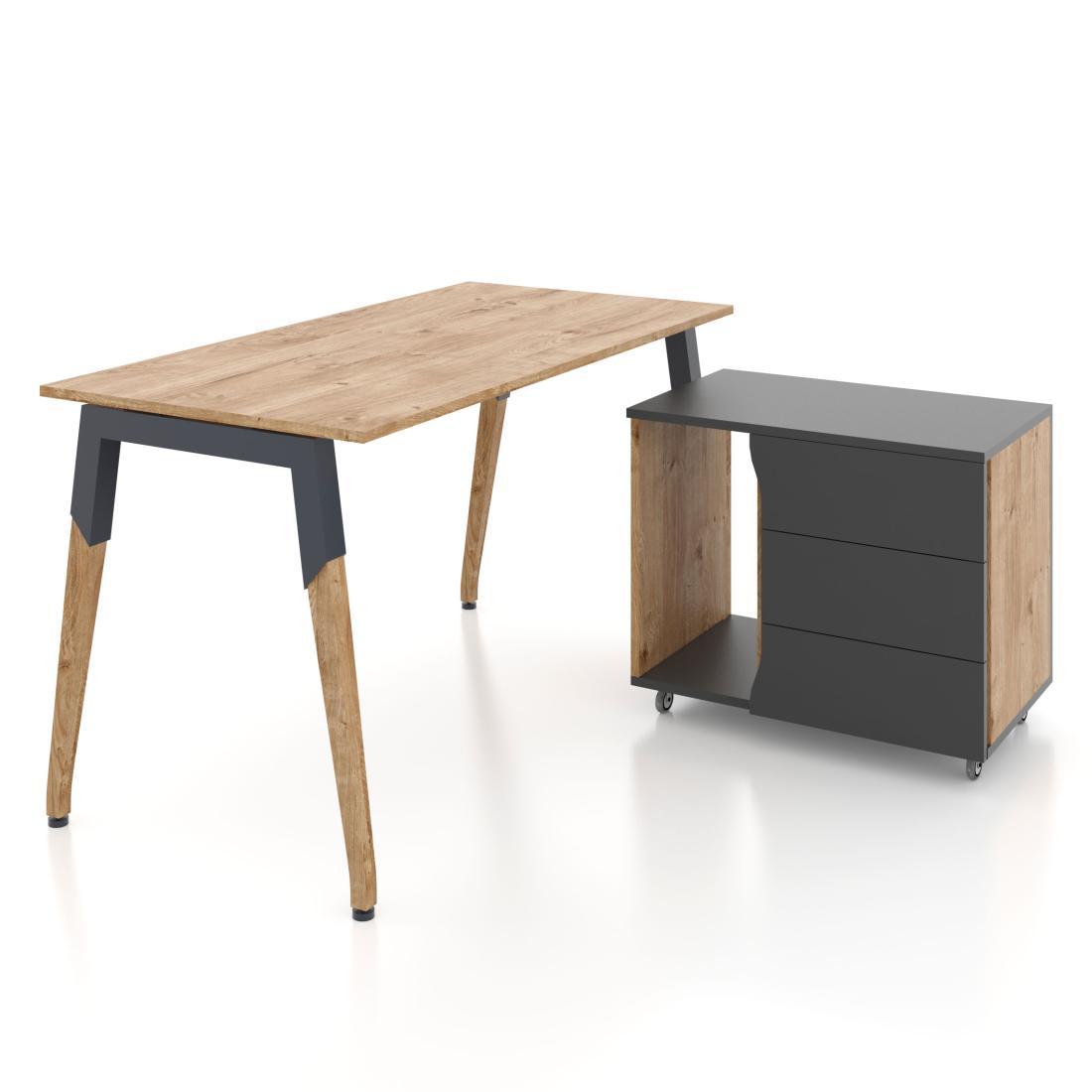 Комп'ютерний стіл з тумбою Co_d 35-39 ТМ Salita