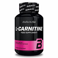 BioTech USA L-Carnitine 30 таблеток, жироспалювачі для спортсменів, L-карнітин 1000 мг, для схуднення