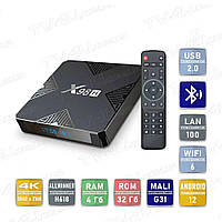 Смарт ТВ приставка X98H WIFI6 4/32 Гб Smart TV Box Android 12