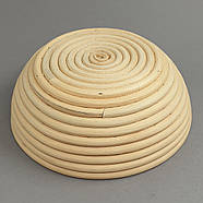 Ротанговий кошик для розстоювання хліба круглий 20 см — 600-700 г, фото 3