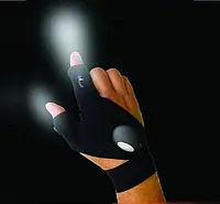 Перчатка c подсветкой со встроенным фонариком Glove Light