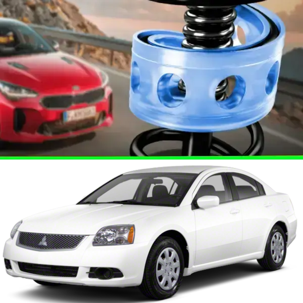 Автобафери силіконові на передні пружини Mitsubishi Galant IX 2004-2012 (проставки, подушки пружини)