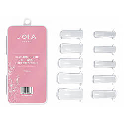 Верхні форми для нарощування JOIA vegan reusable top molds for extensions, 100 шт