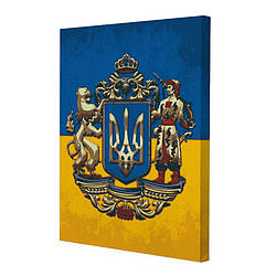 Картина за номерами Riviera Blanca Великий герб України 40x50 см (RB-0546)