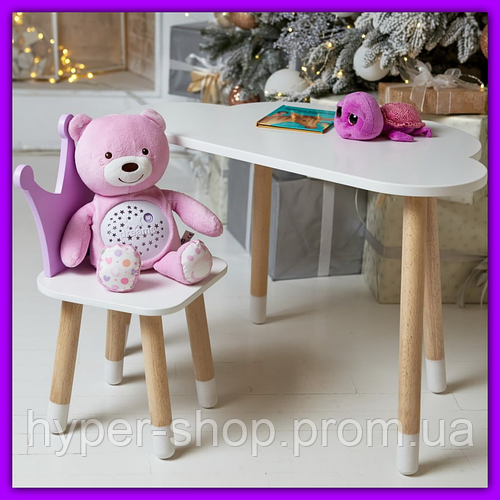 Детский столик для творчества из дерева, яркий детский деревянный набор ...