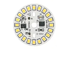 Світлодіодний LED-модуль 9 Вт, 38 мм AC220В плата для ремонту ламп 9 Вт, теплий білий