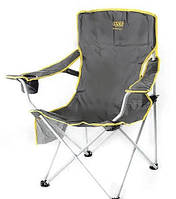 Розкладне крісло Сила 945 x 590 x 930 мм Павук, компактне крісло на сталевих ніжках із підсклянником