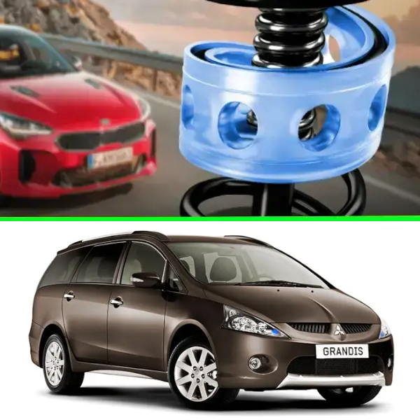 Автобафери силіконові на передні пружини Mitsubishi Grandis 2003-2011 (проставки, подушки пружини)