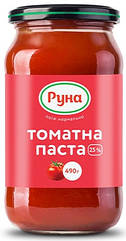 Томатна паста "25%" Руна 490 грамів скляна банка