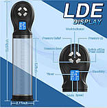 Чоловіча вакуумна електрична помпа з режимами ElectroSucker, фото 3