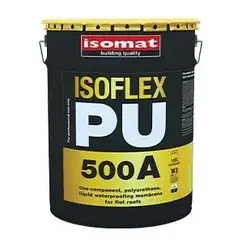 ІЗОФЛЕКС-ПУ 500 А / Isoflex-PU 500 А - швидкотвердіюча поліуретанова гідроізоляція (сіра) уп. 25 кг