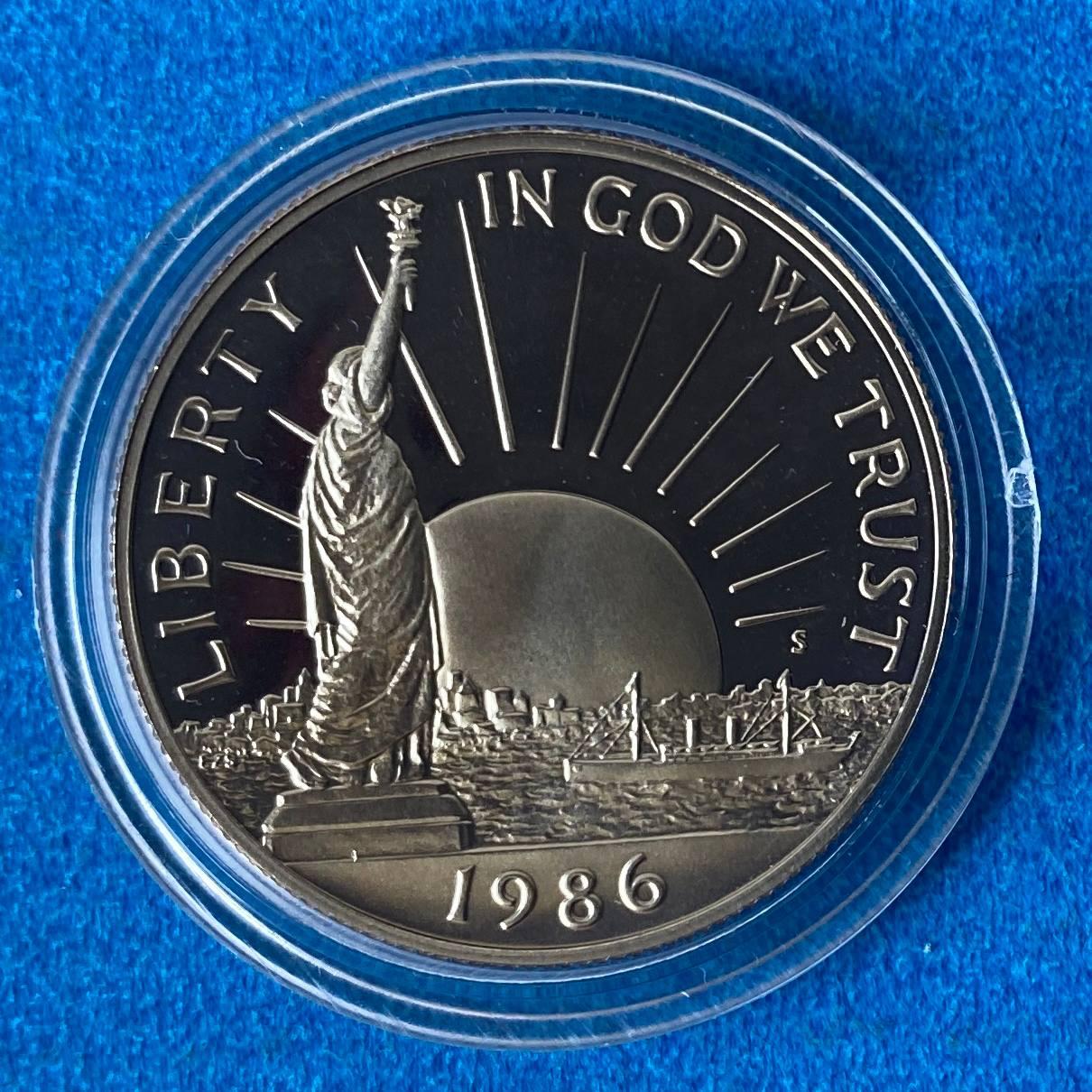 Монета США 50центів 1986 р. Статуя Свободи