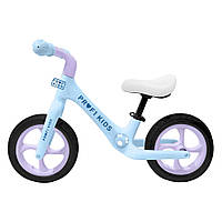 Велобіг дитячий PROFI KIDS 1009 PU колеса 12 дюймів, блакитний