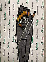 Набір шампурів Пікнік чохлі, колір графіт, шампур 650 мм, фото 7