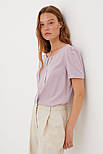 Літня блузка з коротким рукавом Finn Flare BAS-10022-808 розова S, фото 3