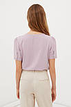 Літня блузка з коротким рукавом Finn Flare BAS-10022-808 розова S, фото 4