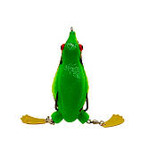 3D Гумова поверхнева Жаба Незацепляйка 25г/12см Селіконова приманка на хижака, фото 5