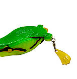 3D Гумова поверхнева Жаба Незацепляйка 25г/12см Селіконова приманка на хижака, фото 6