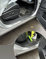 Накладки на пороги NISSAN MURANO II (2008-2014) (Premium)