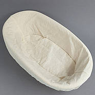 Тканинний чохол на овальний (малий) кошик для розстоювання хліба 21 см, фото 2