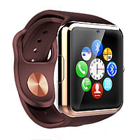 Смарт-годинник Smart Watch A1 розумний електронний зі слотом під sim-карту + карту пам'яті micro-sd. QR-503 Колір: золотий