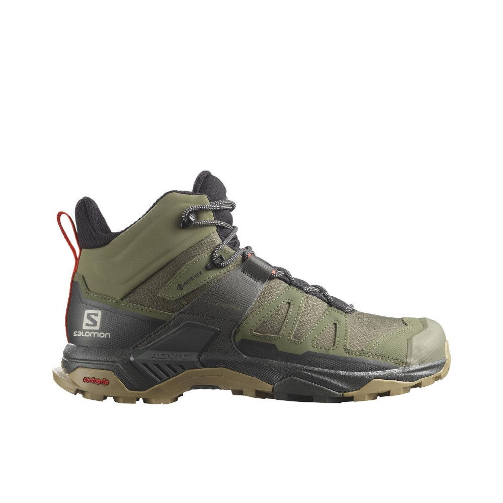 Трекінгові черевики Salomon® X Ultra 4 MID Gore-Tex®. Оливково-чорний. Розмір 46
