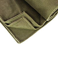 Тактический флисовый плед 150х200см одеяло для военных с чехлом. LR-800 Цвет: хаки