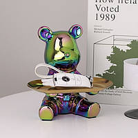 Ведмідь Ключниця скарбничка Райдужний з тацею