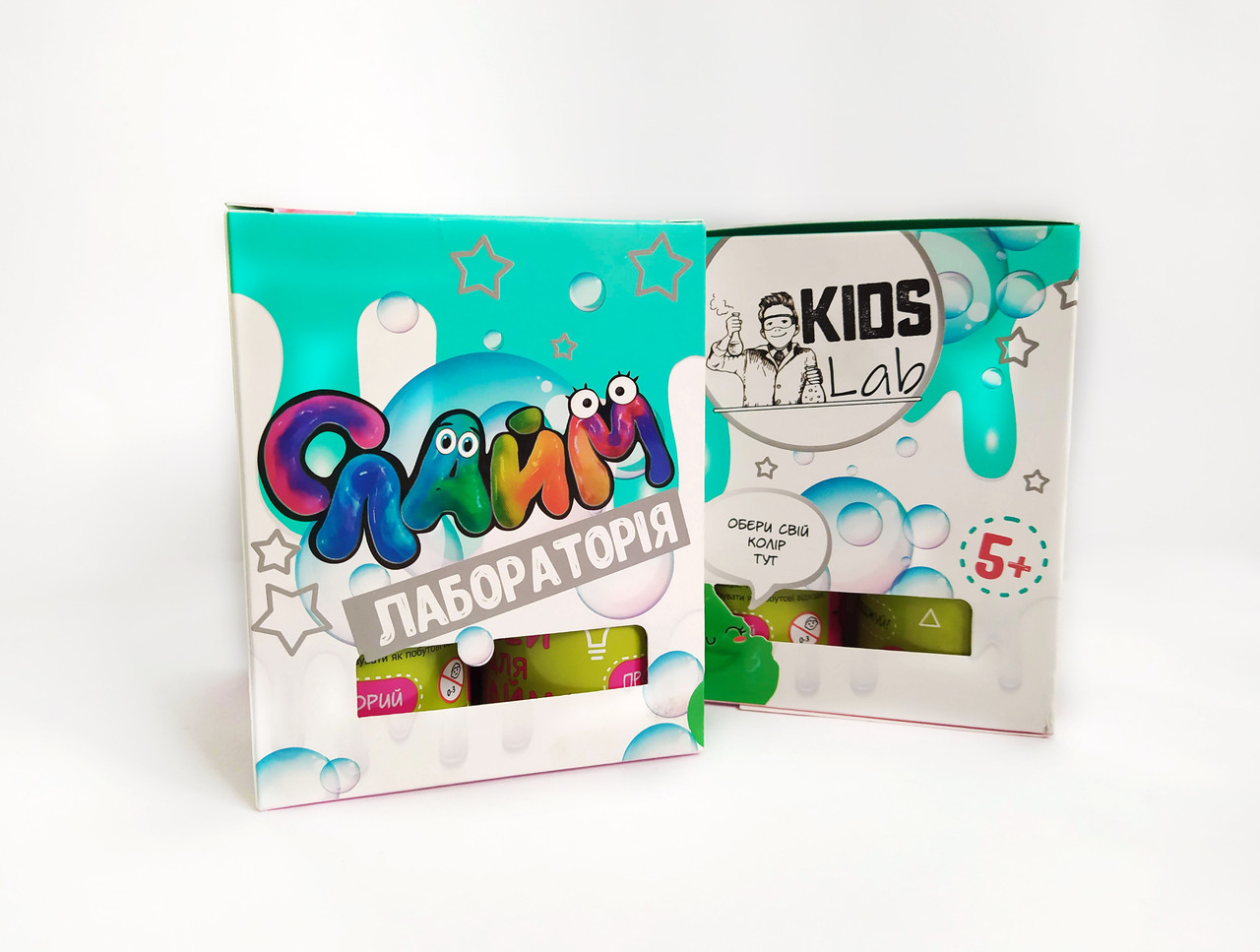 Набір Слайм лабораторія №01 KIDS LAB різнокольоровий 400 г