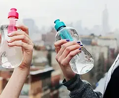 Пляшка для питної води з фільтром 500 мл BOTTLE, Пляшка з фільтром для води Water Filter Bluewater