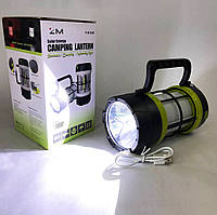 Ліхтар для кемпінгу акумуляторний 910-LED+COB | Ліхтар-світильник WD-374 акумуляторний кемпінговий