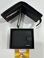 Чоловічий шкіряний гаманець TAILIAN, портмоне з натуральної шкіри на кнопці T120D-H197-BE