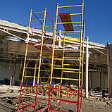 Вишка-тура Техпром, риштовка на колесах 1.2 х 2.0 (м) 9+1, фото 9