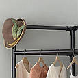 Підлогова кутова вертикальна вішалка для одягу та взуття Corner coat rack (RD-2) Стійка-вішалка в вбиральню, фото 6