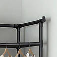 Підлогова кутова вертикальна вішалка для одягу та взуття Corner coat rack (RD-2) Стійка-вішалка в вбиральню, фото 4