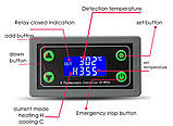 XY-WT04  Високотемпературний терморегулятор, термостат, реле — 30... +999 °C 6-36VDC, фото 3