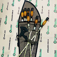 Набір шампурів Бойскаут чохлі, колір графіт шампур 750мм, фото 7