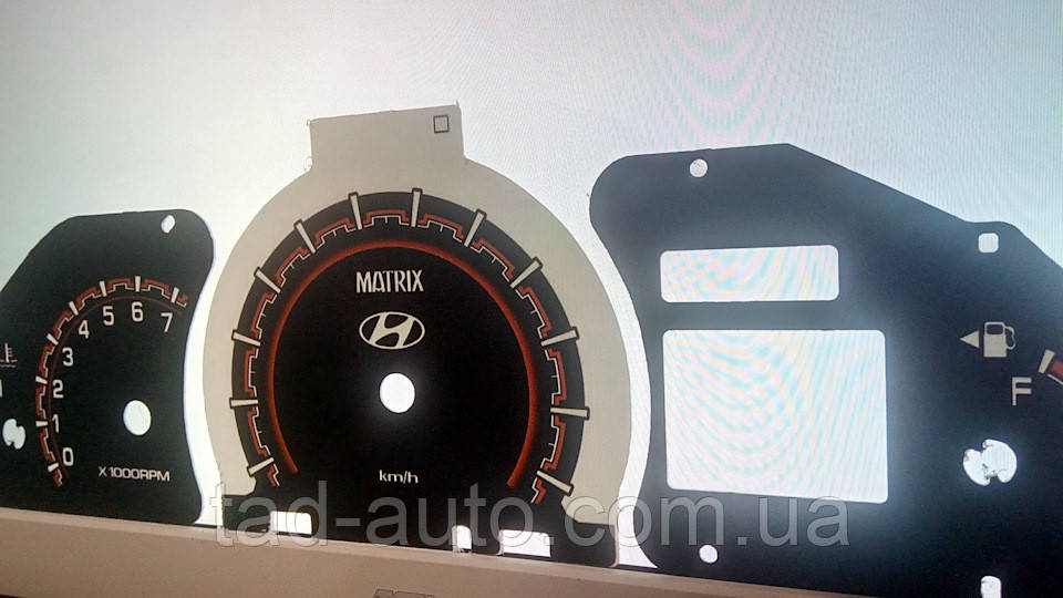 Шкали приладів Hyundai Matrix, фото 1