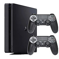 Sony Playstation 4 Slim 1 TB, 2 геймпади