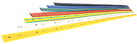 Термоусаджувальна трубка ТТУ 2/1 жовта 1 м IEK