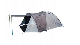 Водостійкий намет RAIN Tent туристичний сірий 350х240 см 4-місний 123499