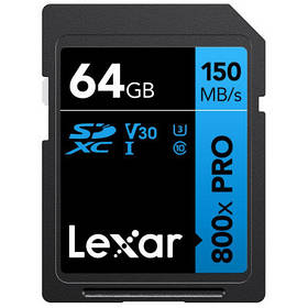 Картка пам'яті Lexar 64 GB SDXC class 10 UHS-I (LSD0800P064G-BNNNG)