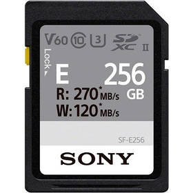 Картка пам'яті Sony 256 GB SDXC class 10 UHS-II U3 V60 (SFE256.ET4)