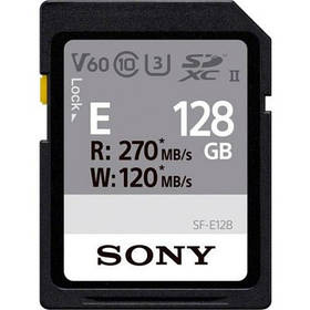 Картка пам'яті Sony 128 GB SDXC class 10 UHS-II U3 V60 (SFE128A.ET4)