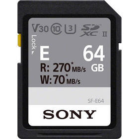 Картка пам'яті Sony 64 GB SDXC class 10 UHS-II U3 V30 (SFE64A.ET4)