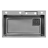 Кухонна мийка Kroner KRP Schwarze - SET7546HM PVD (3,0/0.7 мм), фото 8