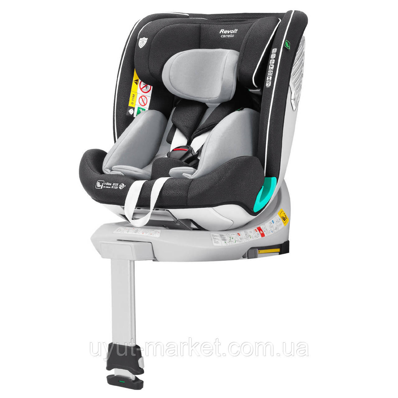 Універсальне автокрісло CARRELLO Revolt CRL-15805 i-Size 40-150см ISOFIX, поворот, опорна стійка