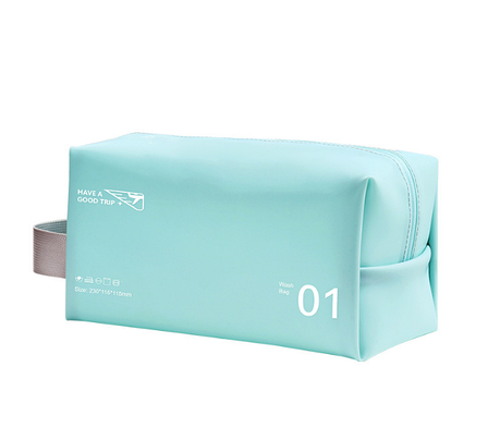 Косметичка прорезинена для басейну "JELLY WASH BAG 01". Розмір 23х11,5х11,5 см. Блакитний колір, фото 1