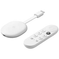 Медиаплеер Google Chromecast 4K with Google TV (Snow) (GA01919-US) - Топ Продаж!