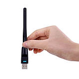Адаптер вай фай свисток для ПК антена Wi-Fi телевізора Т2 комп'ютера модуль ноутбука юсб, фото 7